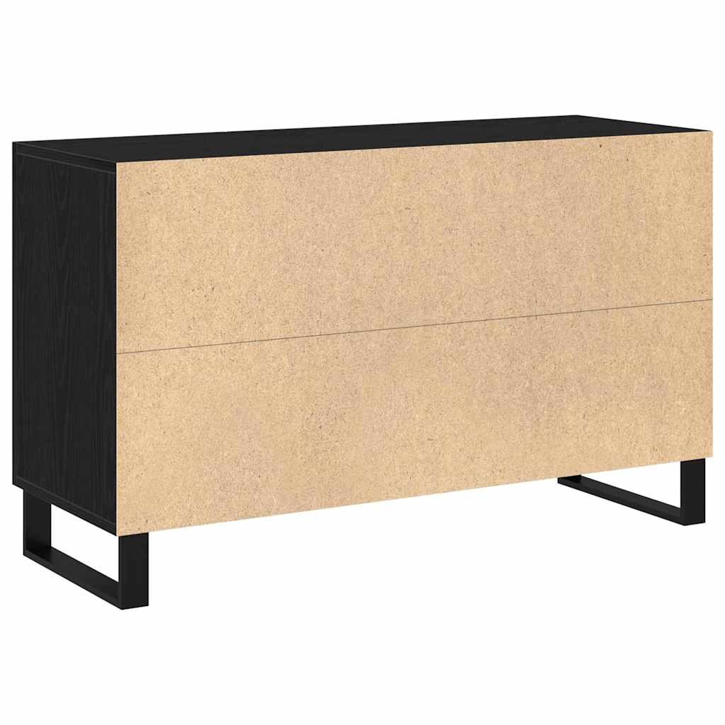 Servírovací Skříň Černý Dub 100 X 36 X 60 Cm Kompozitní Dřevo