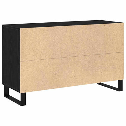 Servírovací Skříň Černý Dub 100 X 36 X 60 Cm Kompozitní Dřevo