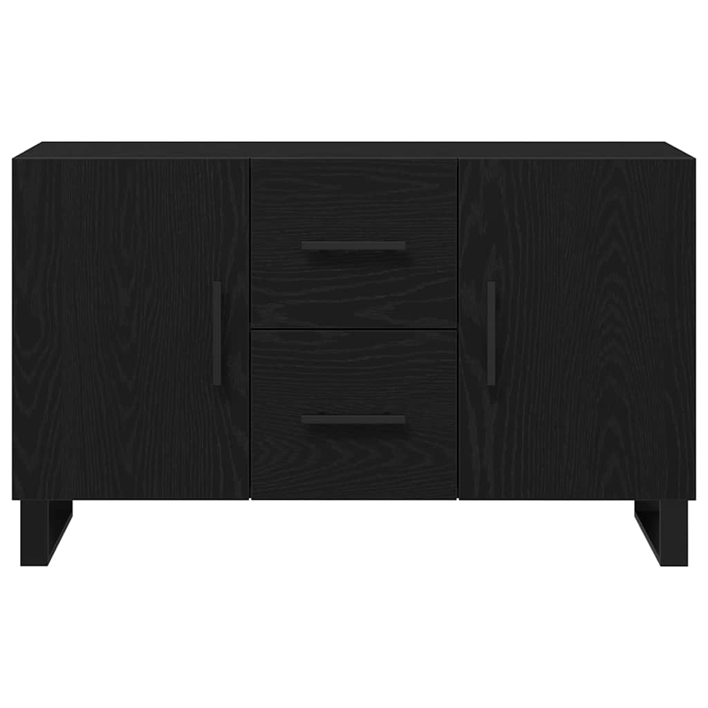 Servírovací Skříň Černý Dub 100 X 36 X 60 Cm Kompozitní Dřevo