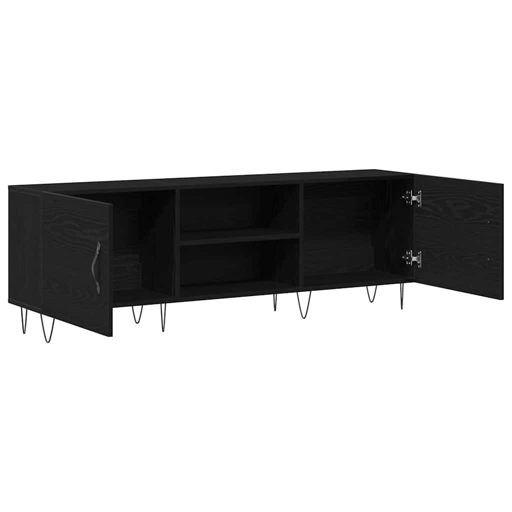 Sestava Tv Skříněk 150 X 30 X 50 Cm Černý Dub Kompozitní Dřevo