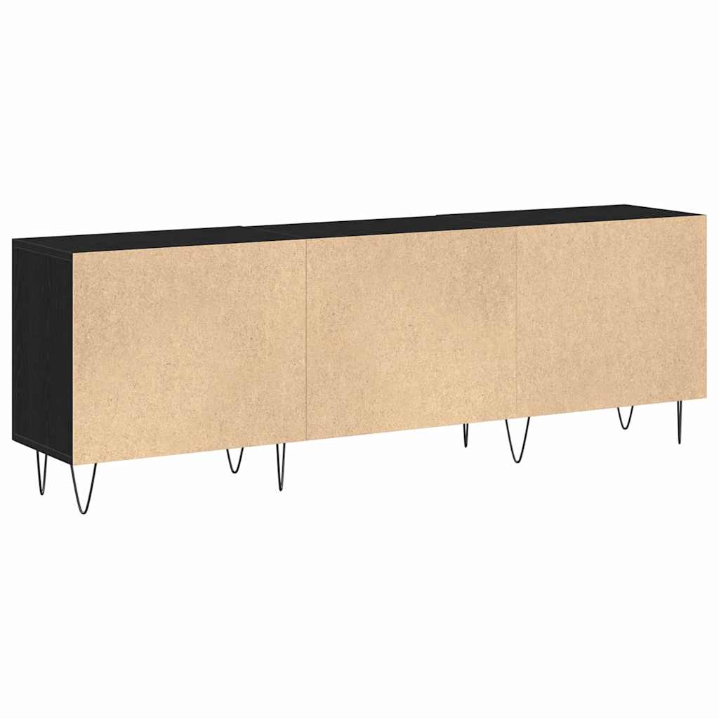 Sestava Tv Skříněk 150 X 30 X 50 Cm Černý Dub Kompozitní Dřevo