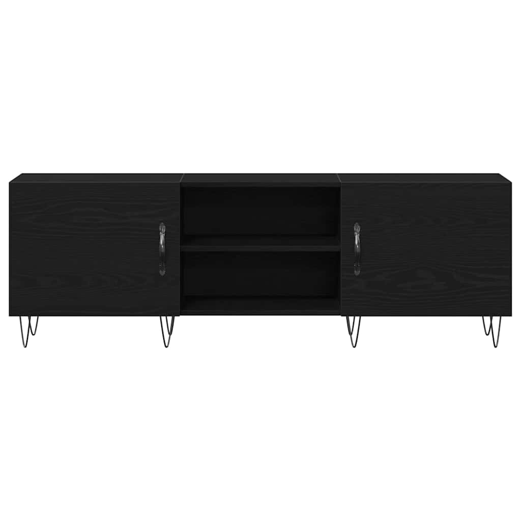 Sestava Tv Skříněk 150 X 30 X 50 Cm Černý Dub Kompozitní Dřevo