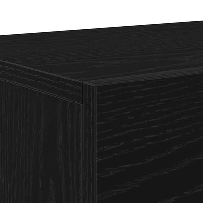 Sestava Tv Skříněk 150 X 30 X 50 Cm Černý Dub Kompozitní Dřevo