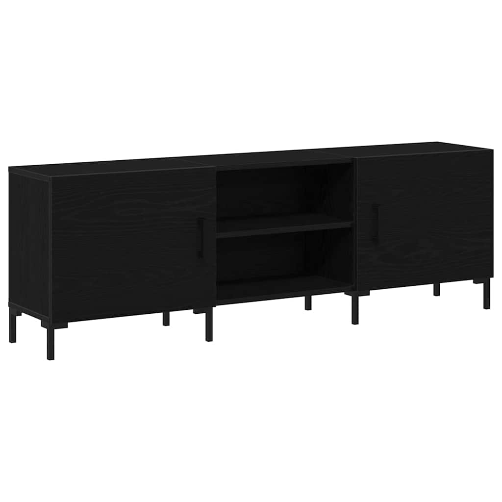 Sestava Tv Skříněk 150 X 30 X 50 Cm Černý Dub Kompozitní Dřevo