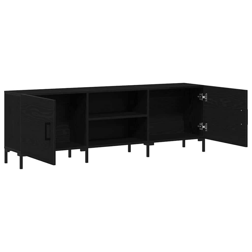 Sestava Tv Skříněk 150 X 30 X 50 Cm Černý Dub Kompozitní Dřevo