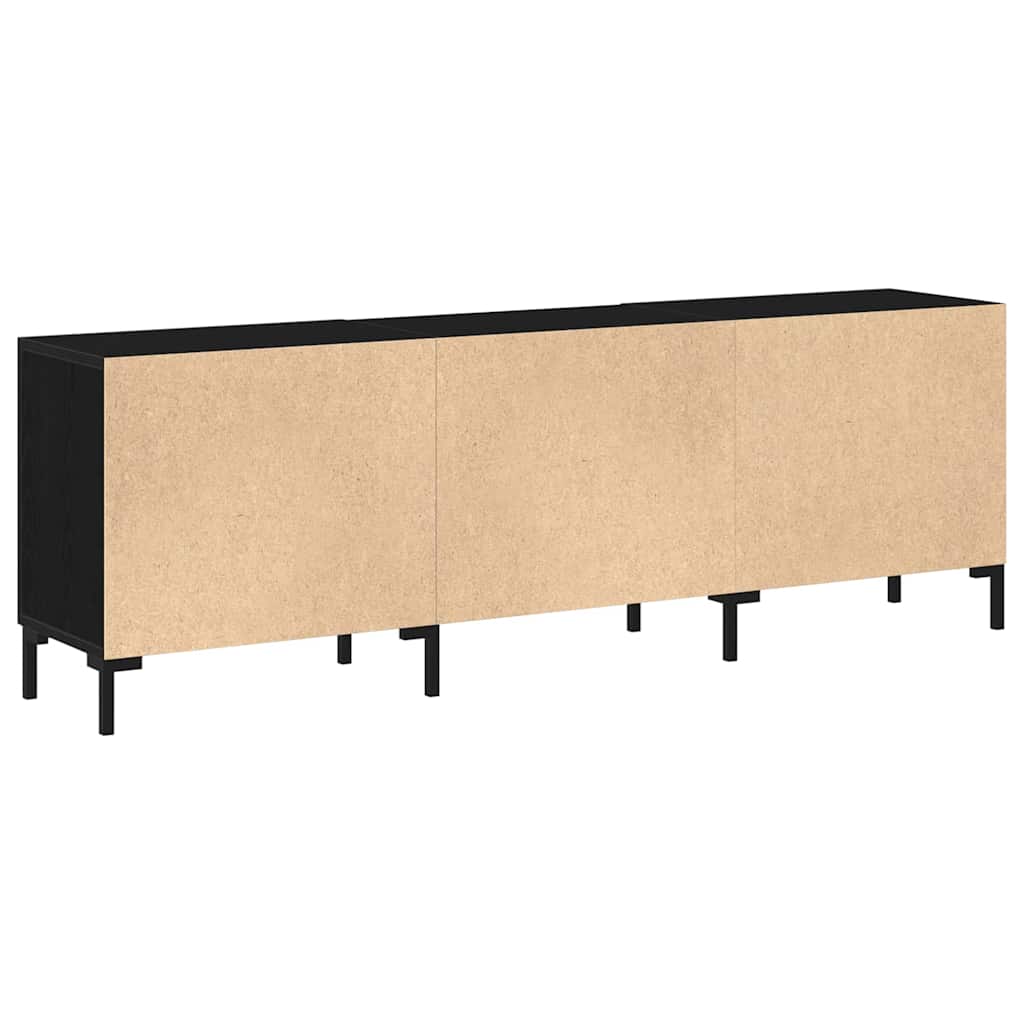 Sestava Tv Skříněk 150 X 30 X 50 Cm Černý Dub Kompozitní Dřevo