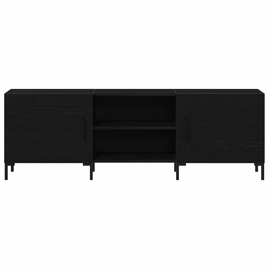 Sestava Tv Skříněk 150 X 30 X 50 Cm Černý Dub Kompozitní Dřevo