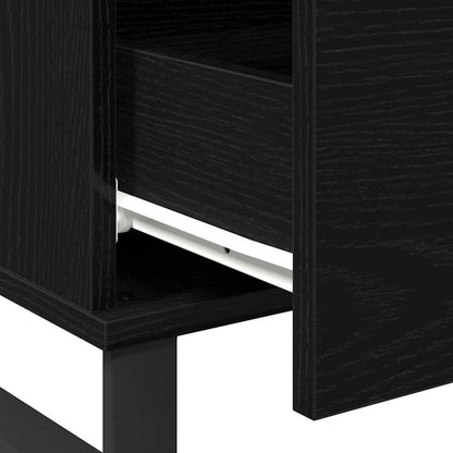 Konferenční Stolek Černý Dub 90 X 50 X 36,5 Cm Kompozitní Dřevo