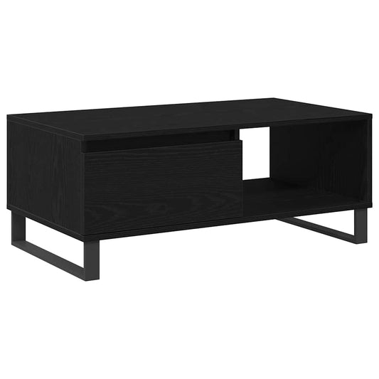 Konferenční Stolek Černý Dub 90 X 50 X 36,5 Cm Kompozitní Dřevo