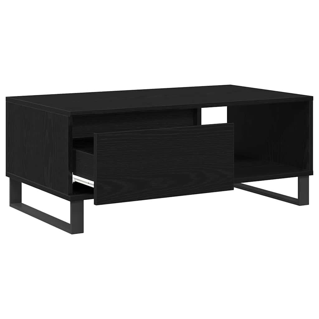 Konferenční Stolek Černý Dub 90 X 50 X 36,5 Cm Kompozitní Dřevo