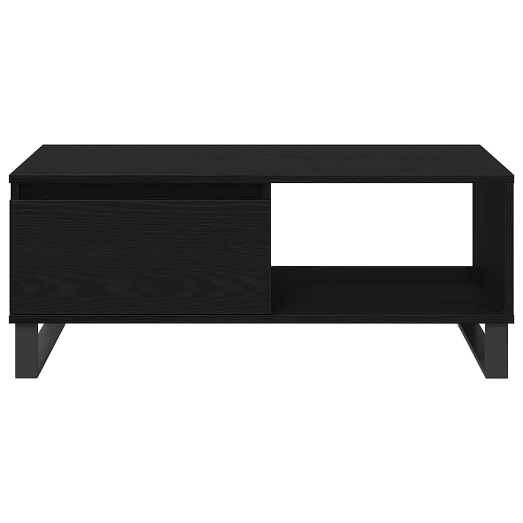 Konferenční Stolek Černý Dub 90 X 50 X 36,5 Cm Kompozitní Dřevo