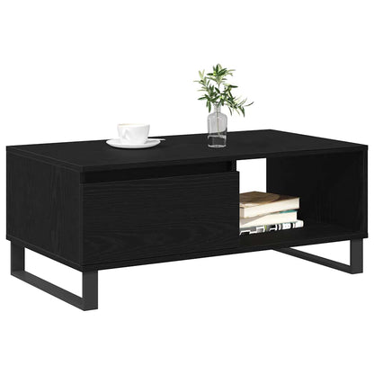 Konferenční Stolek Černý Dub 90 X 50 X 36,5 Cm Kompozitní Dřevo