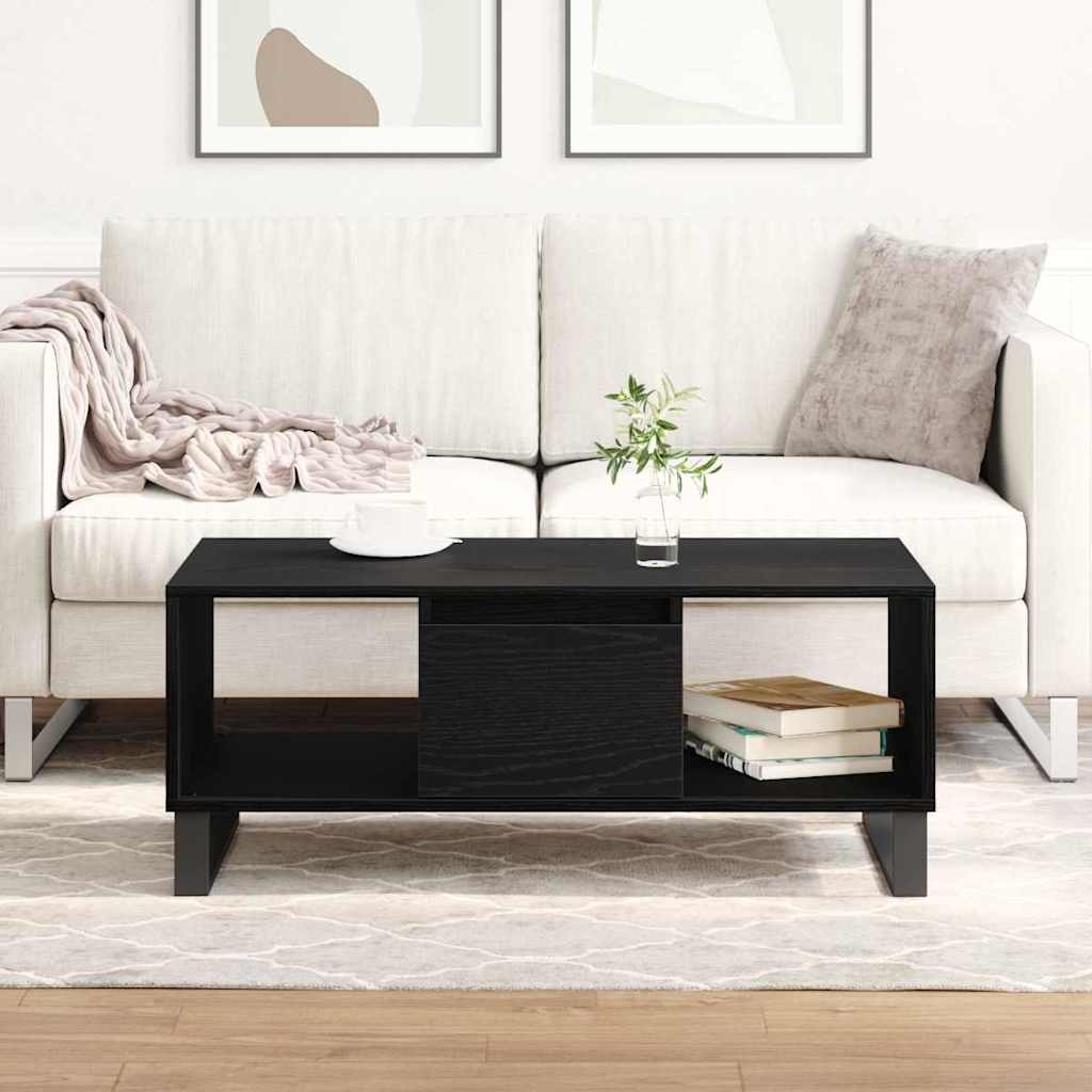 Konferenční Stolek Černý Dub 90 X 50 X 36.5 Cm Kompozitní Dřevo