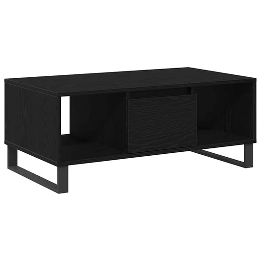 Konferenční Stolek Černý Dub 90 X 50 X 36.5 Cm Kompozitní Dřevo
