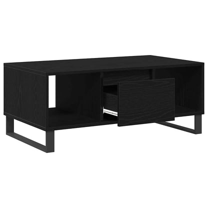 Konferenční Stolek Černý Dub 90 X 50 X 36.5 Cm Kompozitní Dřevo