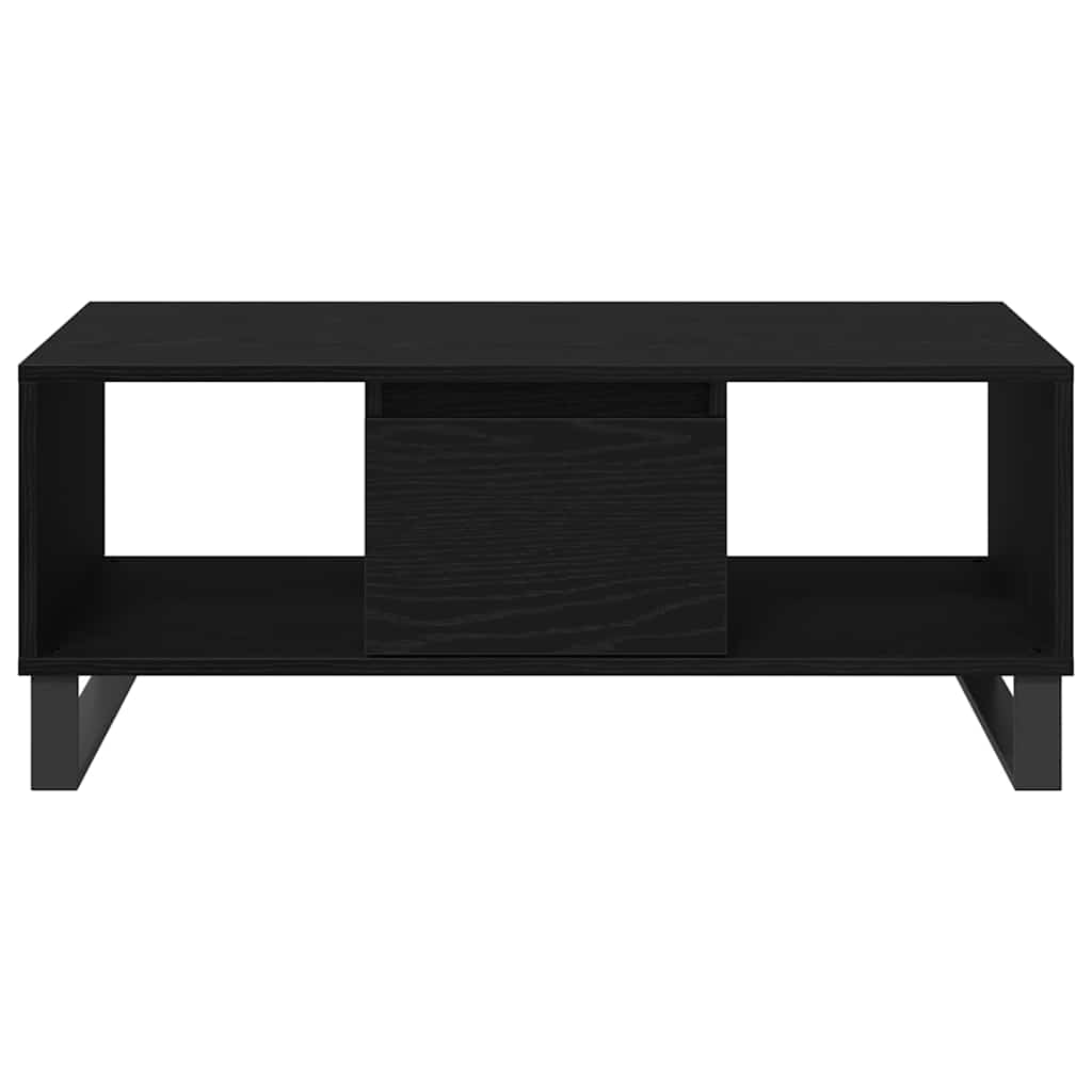 Konferenční Stolek Černý Dub 90 X 50 X 36.5 Cm Kompozitní Dřevo