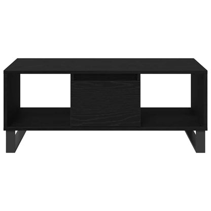 Konferenční Stolek Černý Dub 90 X 50 X 36.5 Cm Kompozitní Dřevo