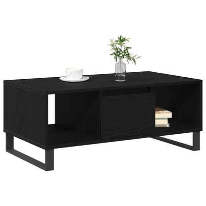 Konferenční Stolek Černý Dub 90 X 50 X 36.5 Cm Kompozitní Dřevo
