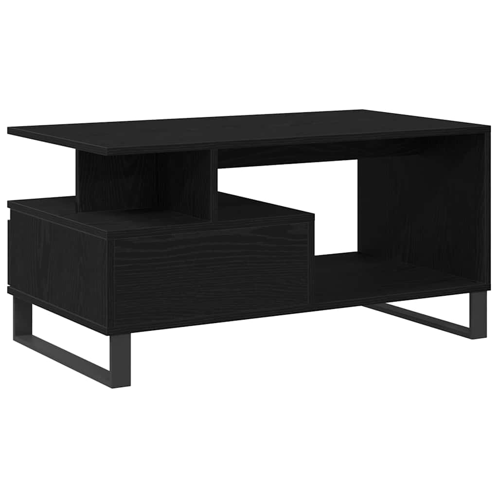 Konferenční Stolek Černý Dub 90 X 49 X 45 Cm Kompozitní Dřevo