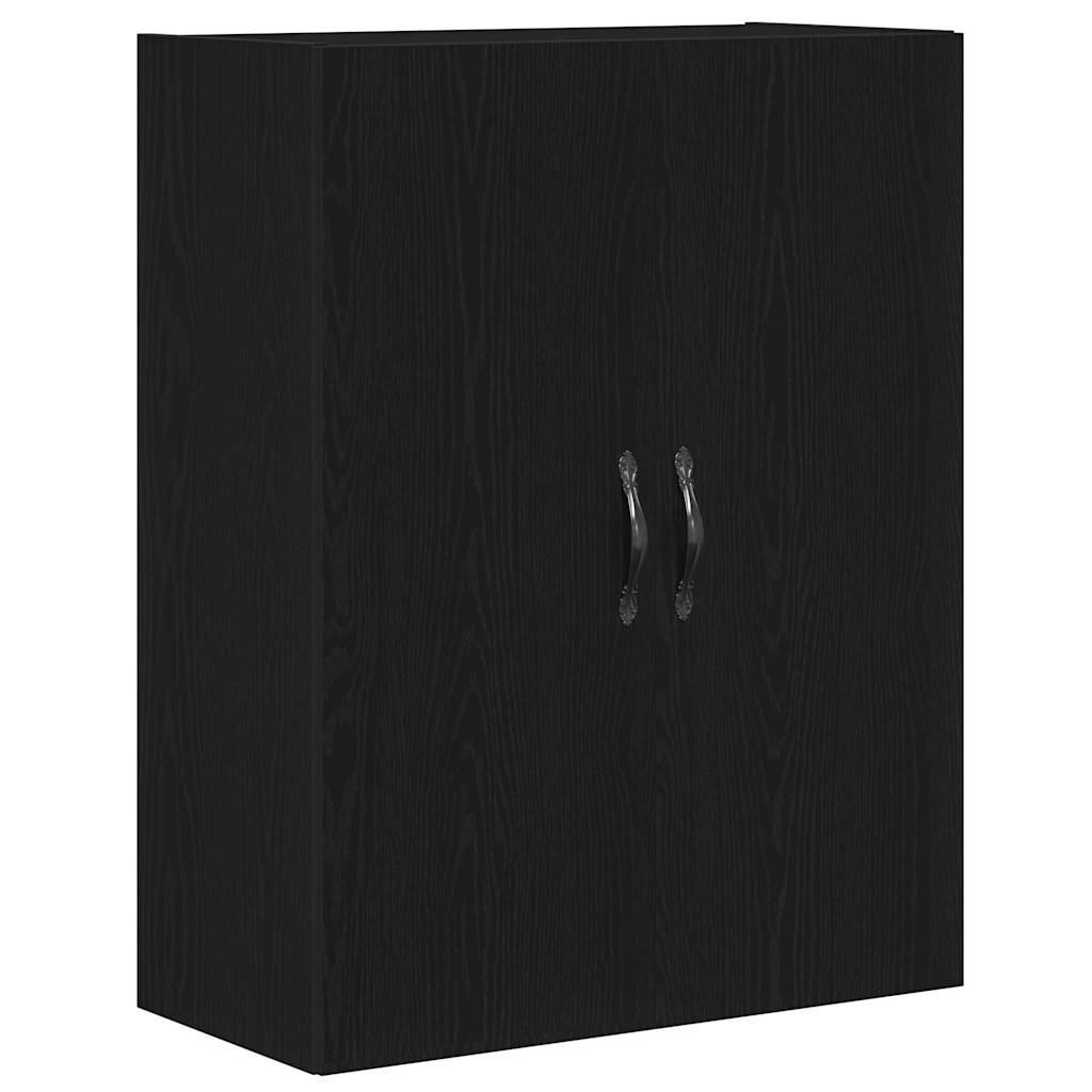 Nástěnná Skříň Černý Dub 69,5 X 34 X 180 Cm Kompozitní Dřevo
