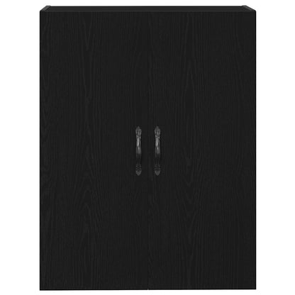 Nástěnná Skříň Černý Dub 69,5 X 34 X 180 Cm Kompozitní Dřevo