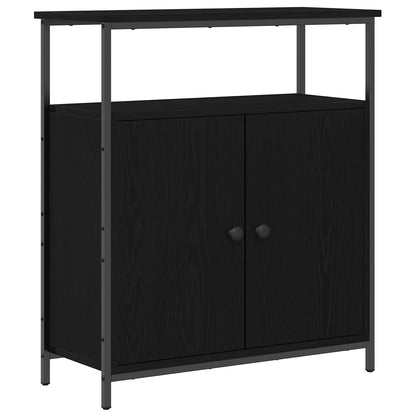 Servírovací Skříň Černý Dub 70 X 30 X 80 Cm Kompozitní Dřevo
