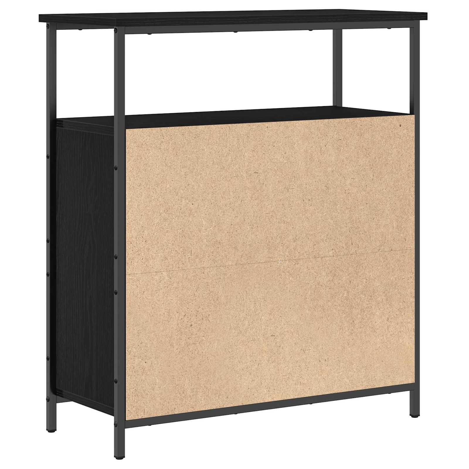 Servírovací Skříň Černý Dub 70 X 30 X 80 Cm Kompozitní Dřevo