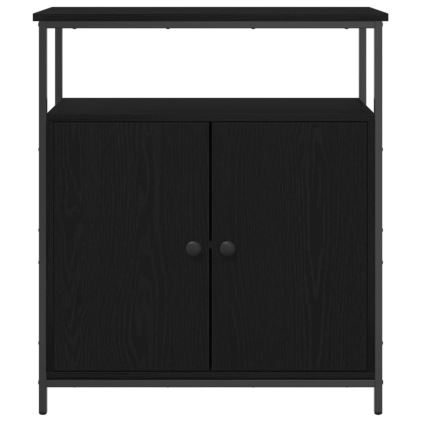 Servírovací Skříň Černý Dub 70 X 30 X 80 Cm Kompozitní Dřevo