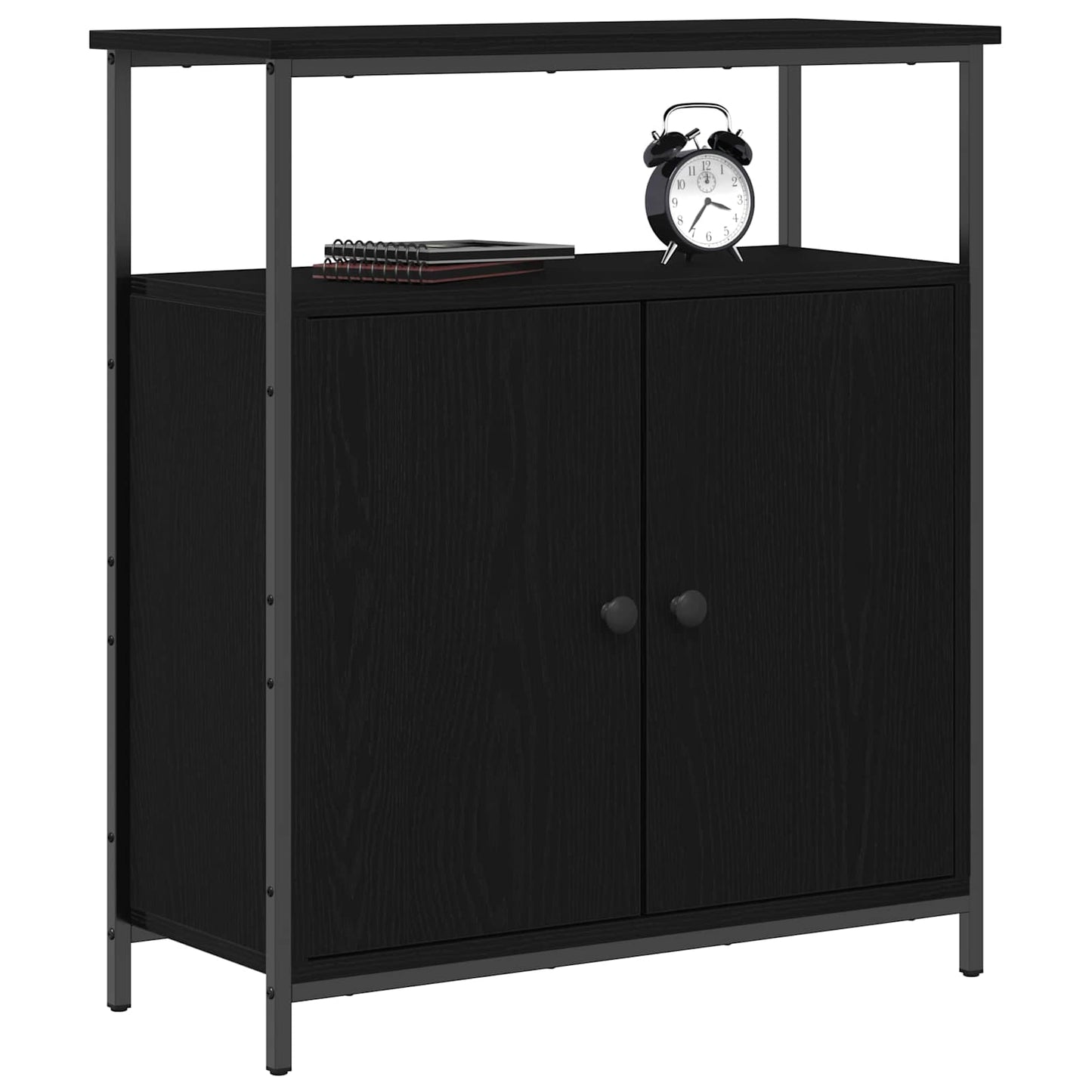 Servírovací Skříň Černý Dub 70 X 30 X 80 Cm Kompozitní Dřevo
