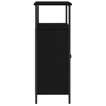 Servírovací Skříň Černý Dub 70 X 30 X 80 Cm Kompozitní Dřevo