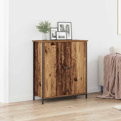 Servírovací Skříň Staré Dřevo 70 X 30 X 80 Cm Kompozitní Dřevo