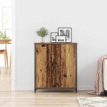 Servírovací Skříň Staré Dřevo 70 X 30 X 80 Cm Kompozitní Dřevo