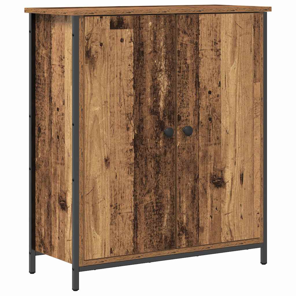 Servírovací Skříň Staré Dřevo 70 X 30 X 80 Cm Kompozitní Dřevo