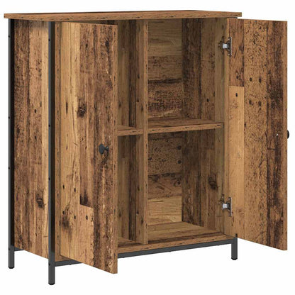 Servírovací Skříň Staré Dřevo 70 X 30 X 80 Cm Kompozitní Dřevo