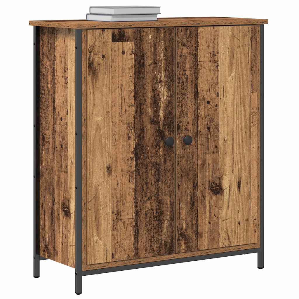 Servírovací Skříň Staré Dřevo 70 X 30 X 80 Cm Kompozitní Dřevo