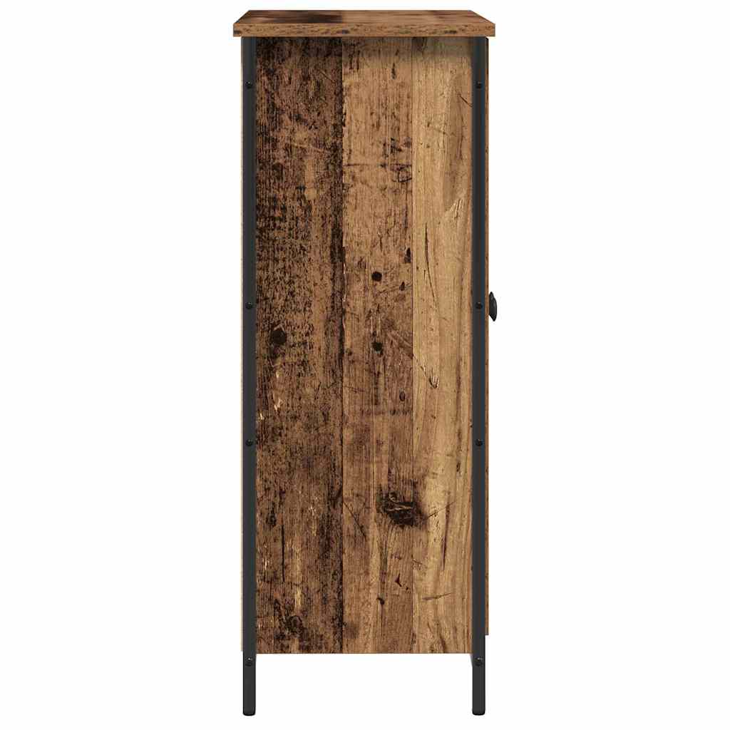 Servírovací Skříň Staré Dřevo 70 X 30 X 80 Cm Kompozitní Dřevo