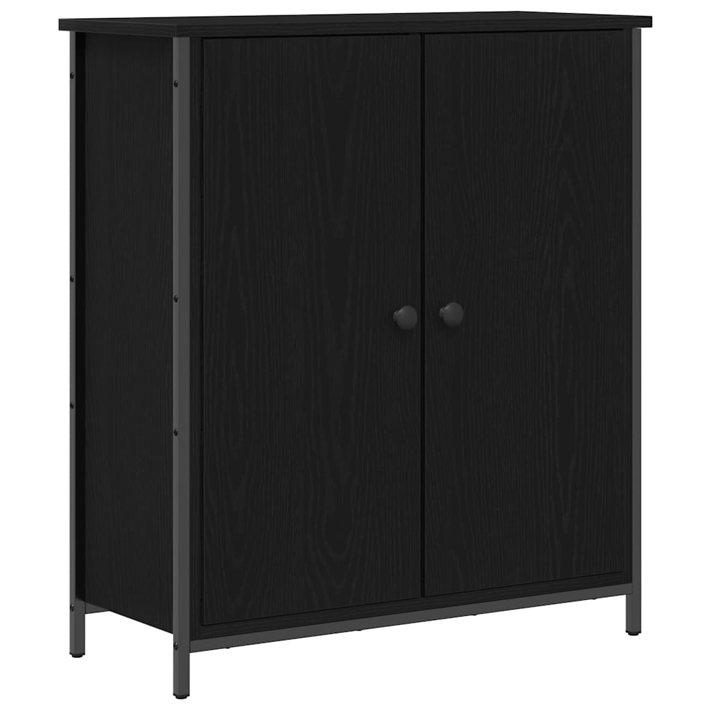 Servírovací Skříň Černý Dub 70 X 30 X 80 Cm Kompozitní Dřevo