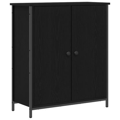 Servírovací Skříň Černý Dub 70 X 30 X 80 Cm Kompozitní Dřevo