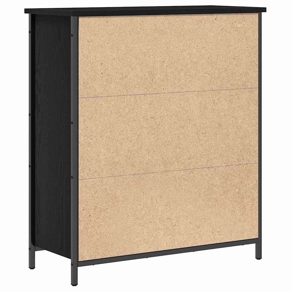 Servírovací Skříň Černý Dub 70 X 30 X 80 Cm Kompozitní Dřevo