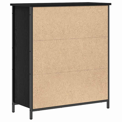 Servírovací Skříň Černý Dub 70 X 30 X 80 Cm Kompozitní Dřevo