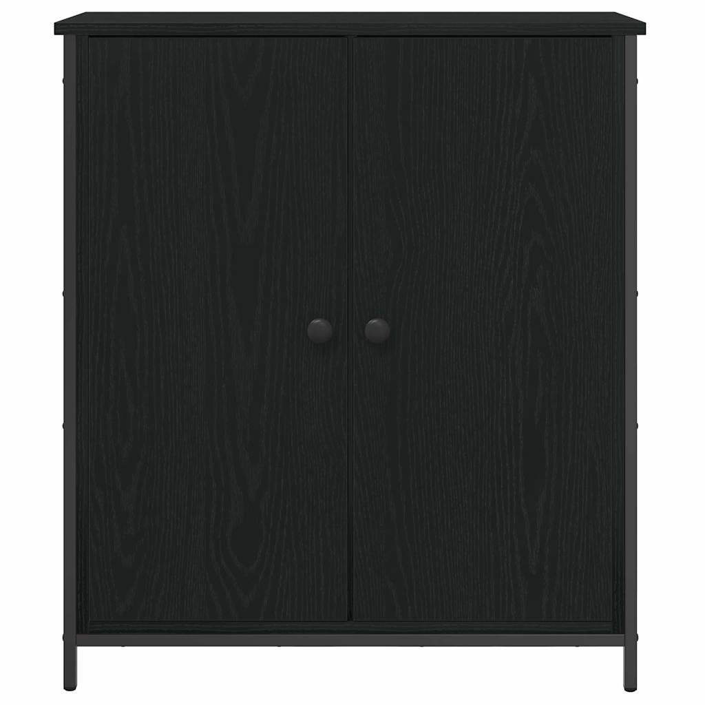 Servírovací Skříň Černý Dub 70 X 30 X 80 Cm Kompozitní Dřevo