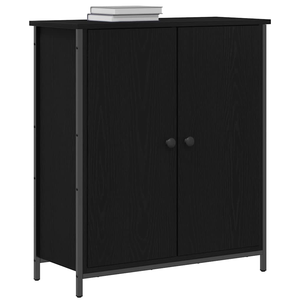 Servírovací Skříň Černý Dub 70 X 30 X 80 Cm Kompozitní Dřevo