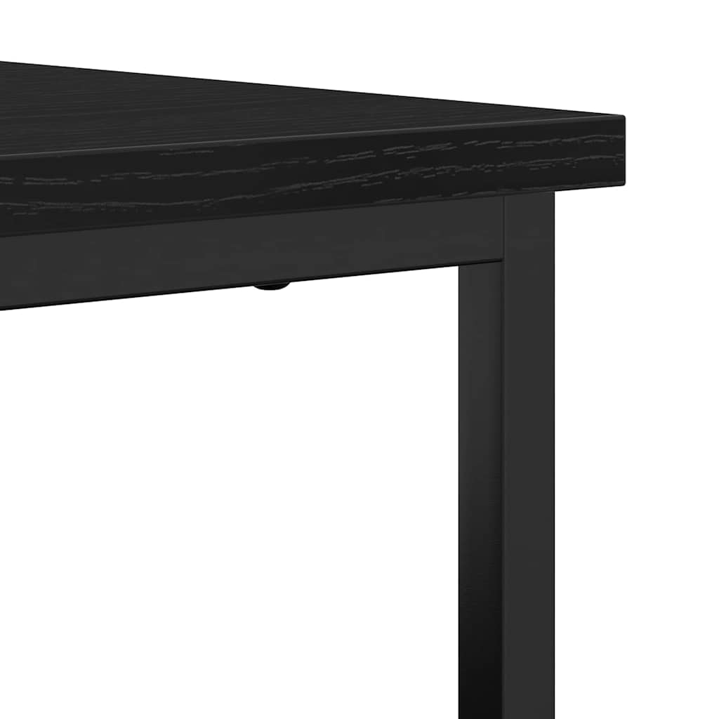 Servírovací Skříň Černý Dub 100 X 35 X 80 Cm Kompozitní Dřevo