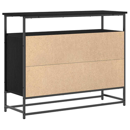 Servírovací Skříň Černý Dub 100 X 35 X 80 Cm Kompozitní Dřevo