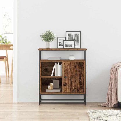 Servírovací Skříň Staré Dřevo 69 X 35 X 80 Cm Kompozitní Dřevo