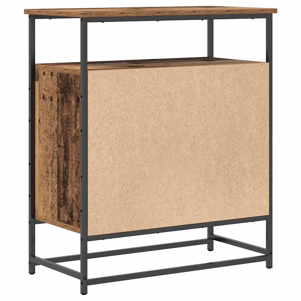 Servírovací Skříň Staré Dřevo 69 X 35 X 80 Cm Kompozitní Dřevo