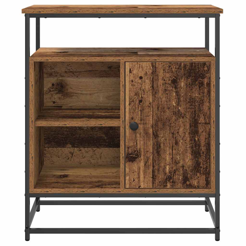 Servírovací Skříň Staré Dřevo 69 X 35 X 80 Cm Kompozitní Dřevo