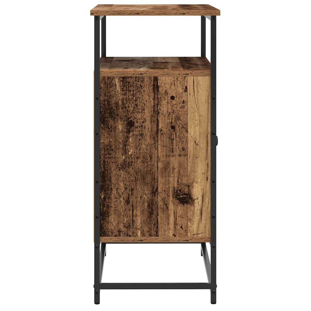 Servírovací Skříň Staré Dřevo 69 X 35 X 80 Cm Kompozitní Dřevo