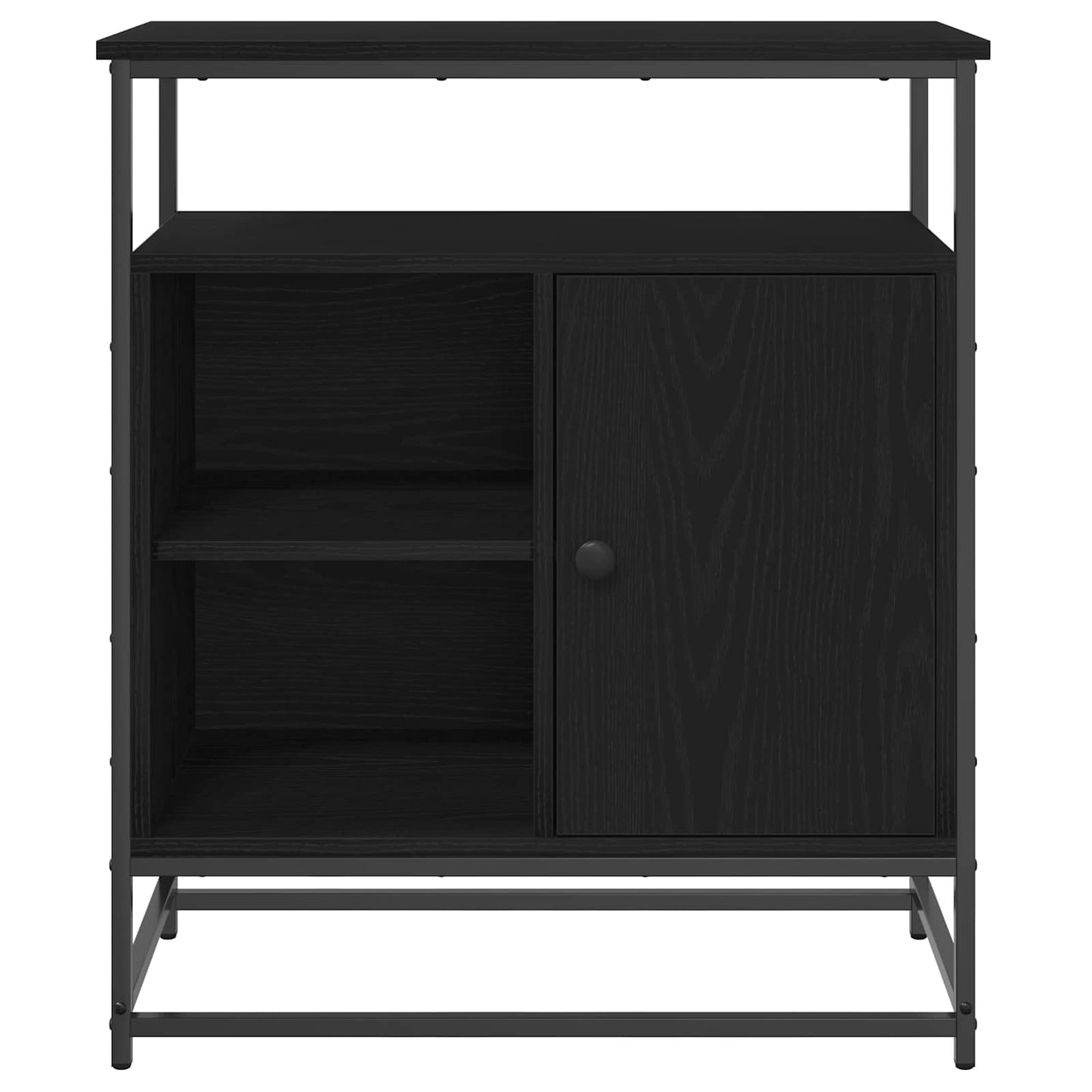 Servírovací Skříň Černý Dub 69 X 35 X 80 Cm Kompozitní Dřevo