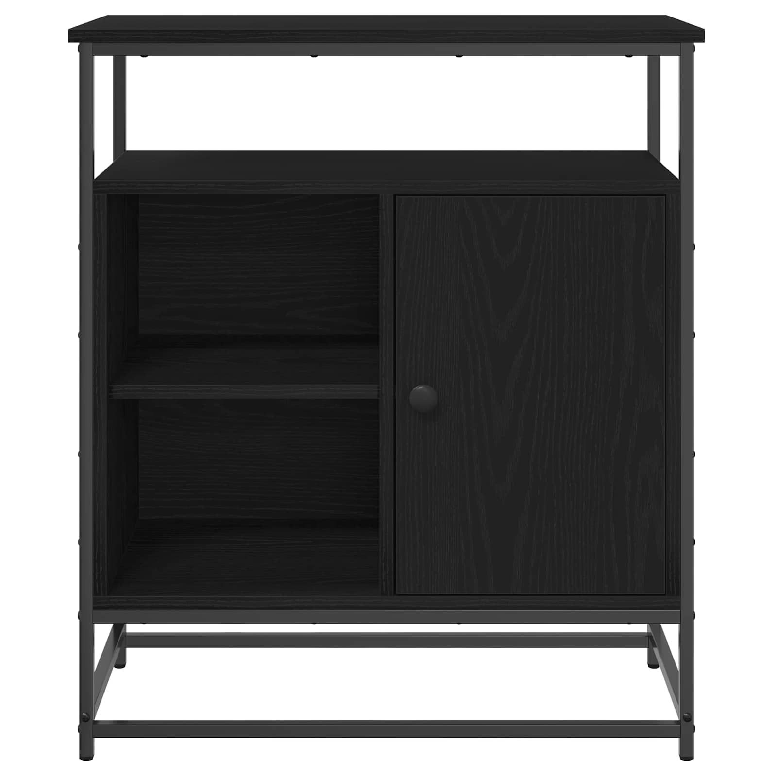 Servírovací Skříň Černý Dub 69 X 35 X 80 Cm Kompozitní Dřevo